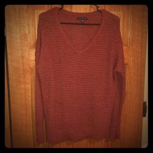 American 🦅 outfitters deep orange sweater